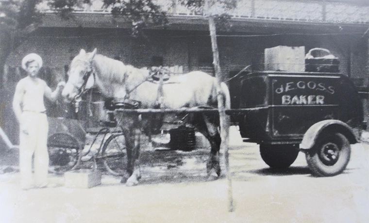 Horses Pulling the Bakery Cart