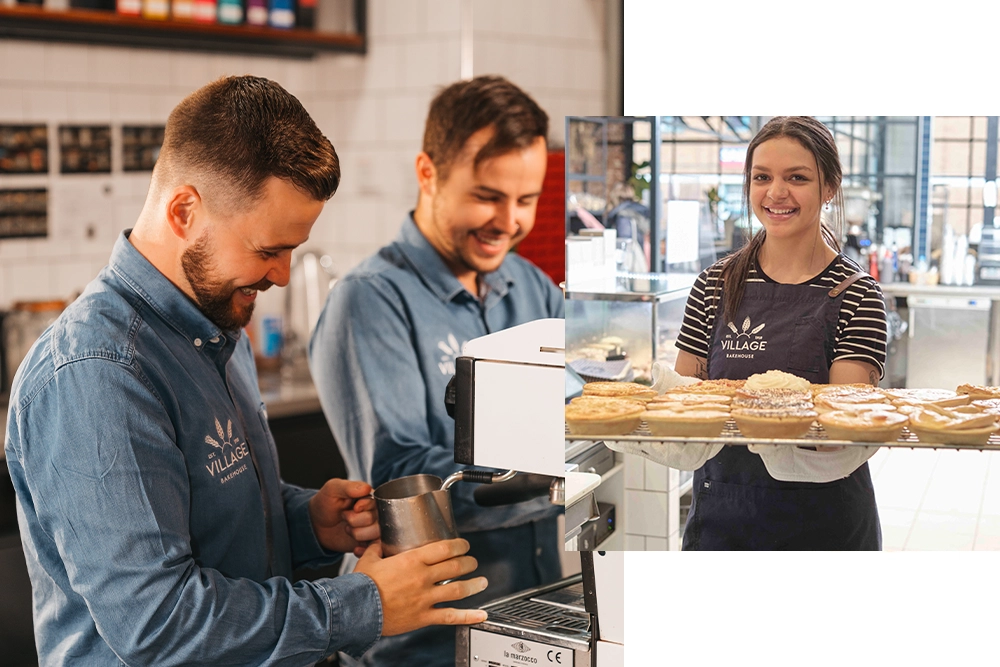 Friendly staff and Village Bakehouse